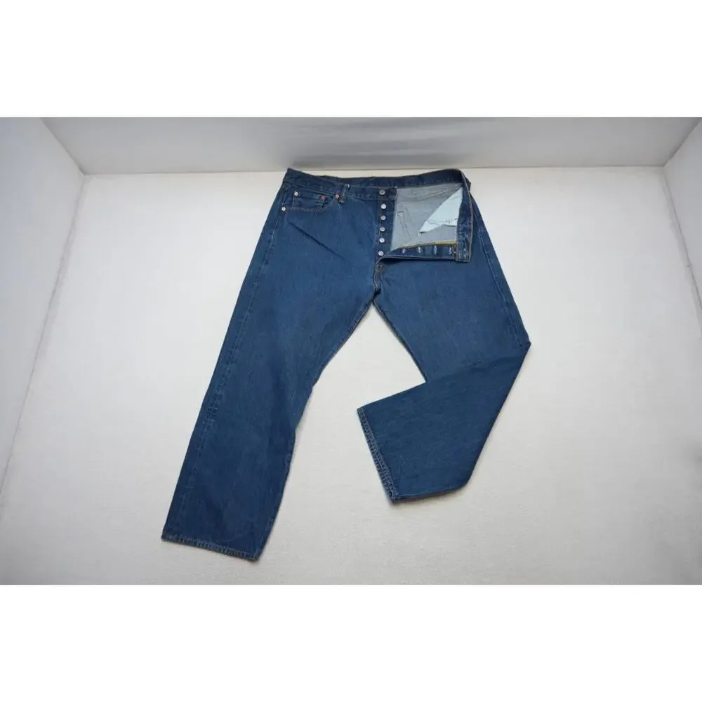 Levis 501 Double XX Straight Rugged Button Fly Jeans Mens Sz 40 x 28 (Tag 42x30)